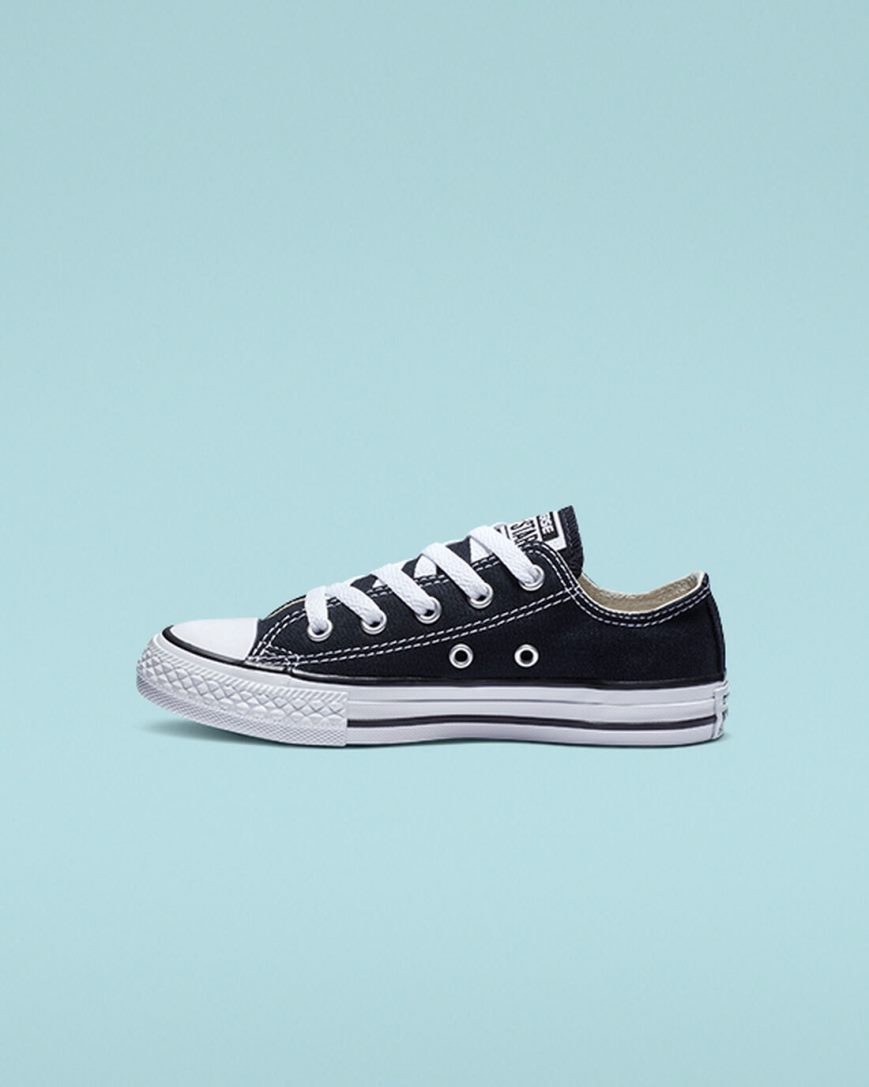 Tenis Converse Chuck Taylor All Star Classicos Cano Baixo Menina Pretas | PT U0810P4